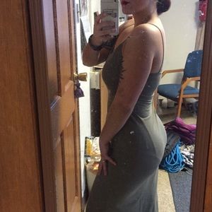 Green Cotton Maxi Dress